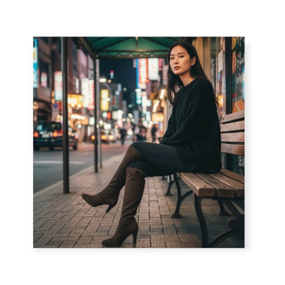 Mascaro ✵ Slouchy Knee High Heeled Platform Boot ✵ Chocolate Brown Suede ✵ 39.5